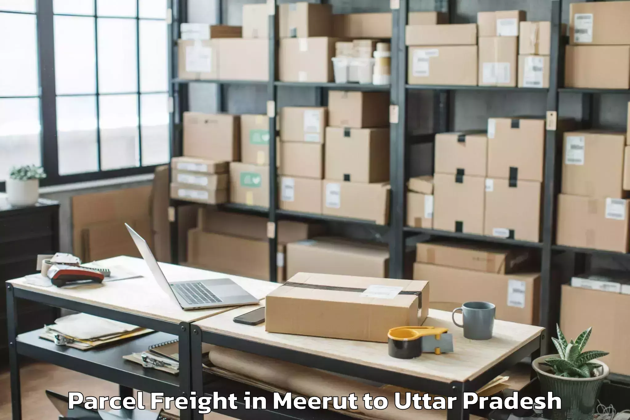 Meerut to Ahraura Parcel Freight Booking